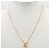Christian Dior CD Gold Necklace