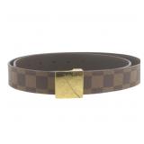 Louis Vuitton Damier Ebene Ceinture Carre Belt