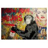 Follow Your Dreams Giclee Canvas by Mr. Brainwash