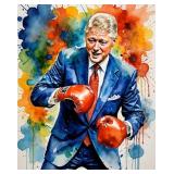 Clinton Fights II LTD Edition by Van Gogh Limited