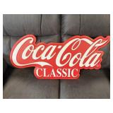 Metal Coca-Cola Classic Sign