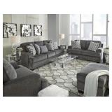 Ashley 959 Locklin Carbon 97" Sofa & Love Seat