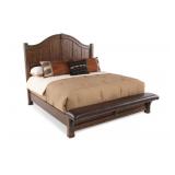 King - Pulaski Heartland Falls Bed w/Leather Bench