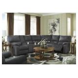 Ashley 57201 Charcoal DBL REC Sectional