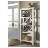 Ashley H755 Carynhurst White Farmhouse Bookcase