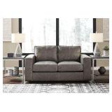 Ashley 289 Trembolt Leather Smoke Love Seat