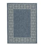 Ashley R402872 Blue/Tan 63 x 87 Indoor-Outdoor Rug