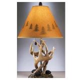 L316984 Deer Antler Lamp