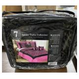 Ashley Taylor 7pc Comforter Set ( black &