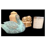 New Candle, Swan, Ginger Jar & Dog Basket