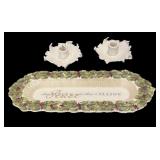 Porcelain Tray & Candle Holders
