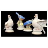 (4) Bisque Bird Collection