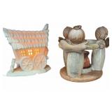 Lighted Wagon & Friendship Circle Candle Holder