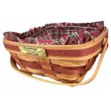Double Lined Longaberger Bayberry Basket