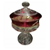 Kings Crown Candy Dish wï¿½ Lid