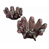Amethyst Purple Hue Art Glass