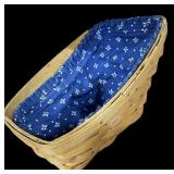Lined Longaberger basket
