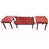 3 pc Wood Coffee & End Tables