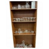 4 Shelves of Glassware Only (Shelf Sold Separate)
