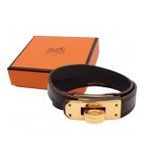 Hermes Kelly Double Tour Leather Bracelet