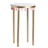 Crestview $367 MSRP Saffron Round Accent Table