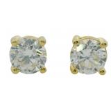 Brilliant 1.00 ct Lab Grown Diamond Stud Earrings