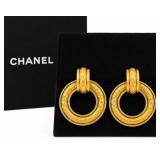 Chanel Icon Series Round Clip-On Earrings