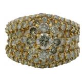 18kt Gold 3.00 ct Natural Diamond Ring