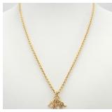 Christian Dior Logo Necklace