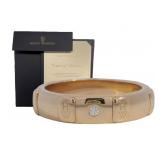 18kt Gold HARRY WINSTON Diamond Logo Band