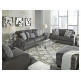 Ashley 959 Locklin Carbon 97" Sofa & Love Seat