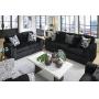 Luxuriously Soft Midnight Madness Sofa & Love Seat
