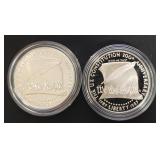 Lot Of 2 Constitution Silver Dollars