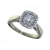 14kt Gold Vera Wang Princess Cut Diamond Ring