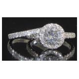 14kt Gold 2.28 ct Round Diamond Bridal Set