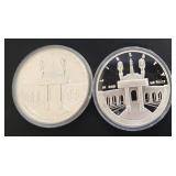 Lot Of 2 Olympic Silver Dollars