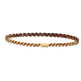 14kt Gold Natural 12.00 ct Garnet Bracelet
