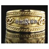 14kt Gold Antique Diamond Ring