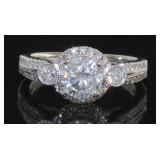 14kt White Gold Round 1.47 ct Diamond Ring