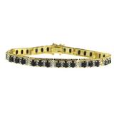 Genuine Sapphire & Diamond Accent Bracelet