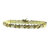 14kt White & Yellow Gold 7" Bracelet