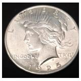 1925 Peace Silver Dollar AU/BU