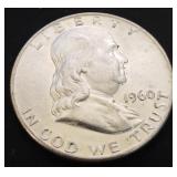 1960-D Franklin Silver Half Dollar