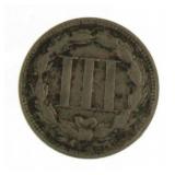 1869 Liberty 3 Cent Nickel