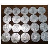 Roll Of 20 2020 American Silver Eagles