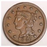 1847 Large Cent