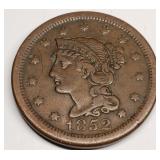 1852 Large Cent