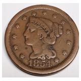 1854 Large Cent