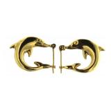 14kt Gold 20 mm Hoop Earrings
