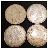 Lot Of 4 1921 Morgan Silver Dollars